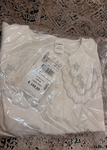 Kız çocuğu gömlek bluz yakalı - Görsel 2