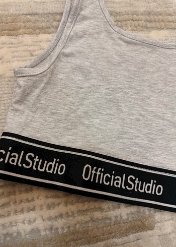 Gri Kız Çocuk Sporcu Üstü - Görsel 3