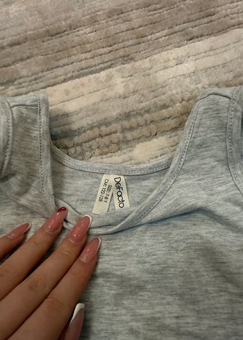 Gri Kız Çocuk Sporcu Üstü - Görsel 2