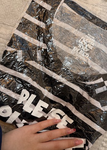 Çizgili Siyah elbise  Gecelik - Görsel 2