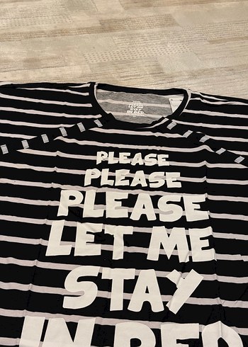 Çizgili Siyah elbise  Gecelik - Görsel 3