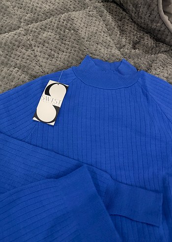 SWİSTMavi Salaş Kadın triko takım - Görsel 2