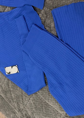 SWİSTMavi Salaş Kadın triko takım - Görsel 3