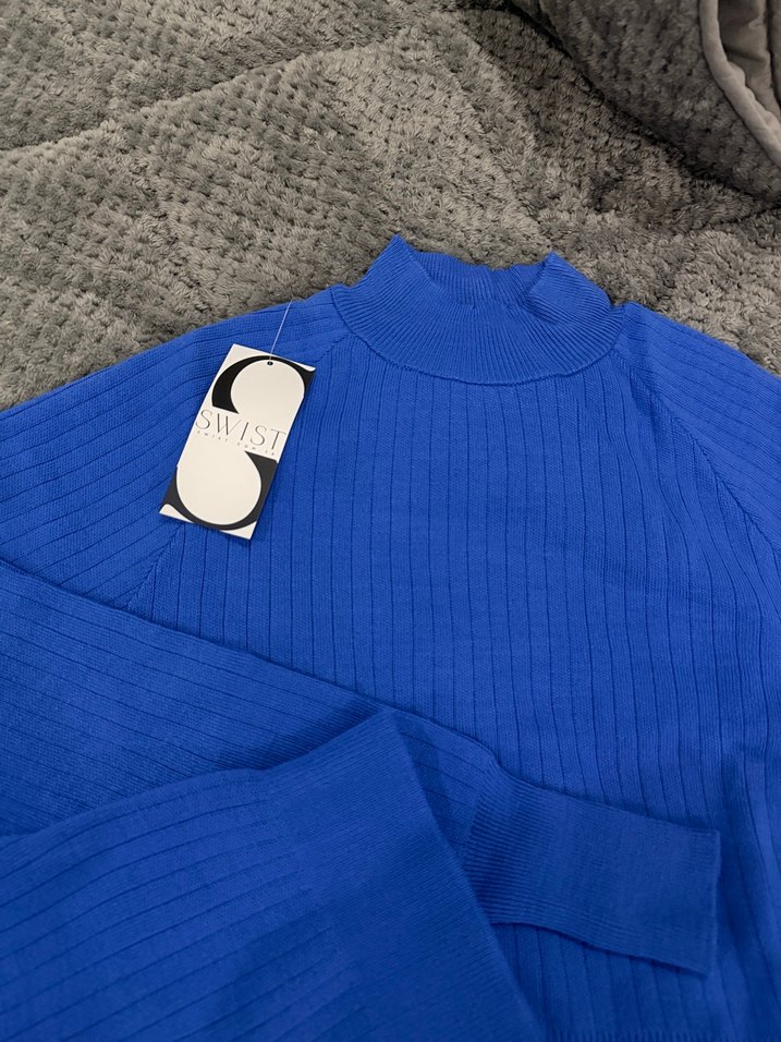 SWİSTMavi Salaş Kadın triko takım - Görsel 2