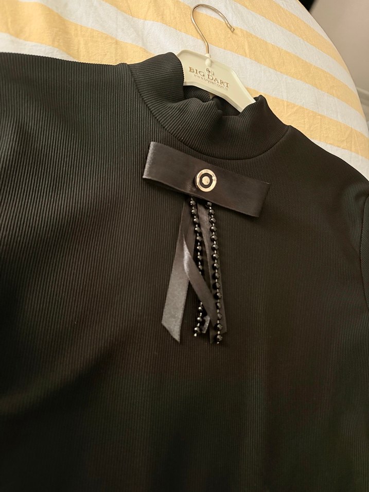 Siyah bluz kadın - Görsel 2