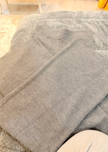 Gri Örme Kadın Pantolon triko - Görsel 3