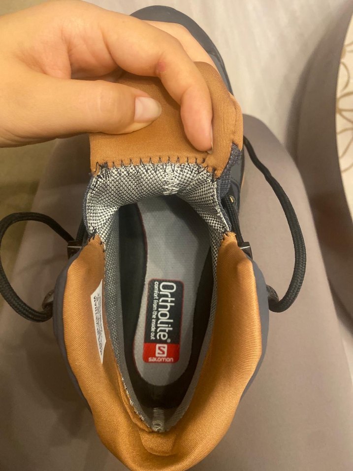 Salomon kadın Kahverengi Baskılı Bağcıklı Outdoor Ayakkabı - Görsel 4