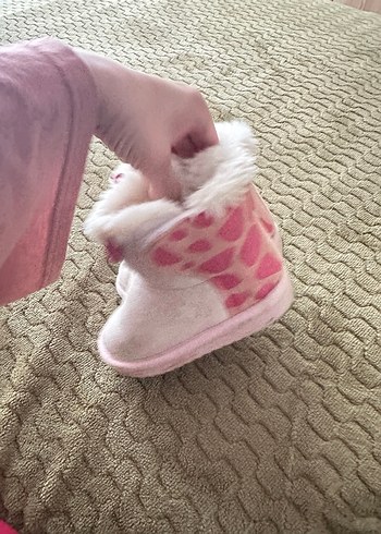 Kız Çocuk Pembe Peluş Bot - Görsel 4