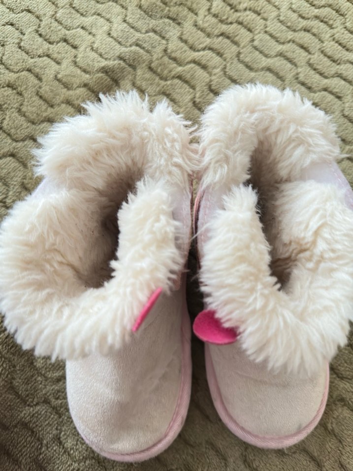 Kız Çocuk Pembe Peluş Bot - Görsel 5