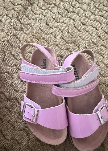 Pembe Tokalı Kız Sandalet - Görsel 5