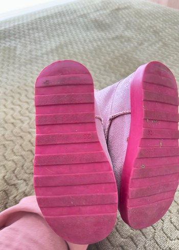 Kız Çocuk Pembe Nakışlı Peluş Botlar - Görsel 2