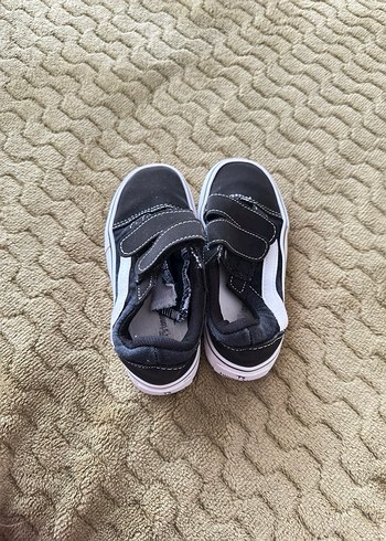 Siyah Erkek Çocuk Sneakers Velcro Bantlı - Görsel 2