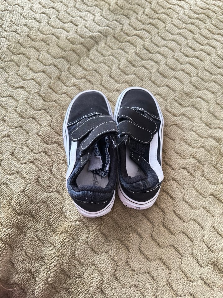 Siyah Erkek Çocuk Sneakers Velcro Bantlı - Görsel 2