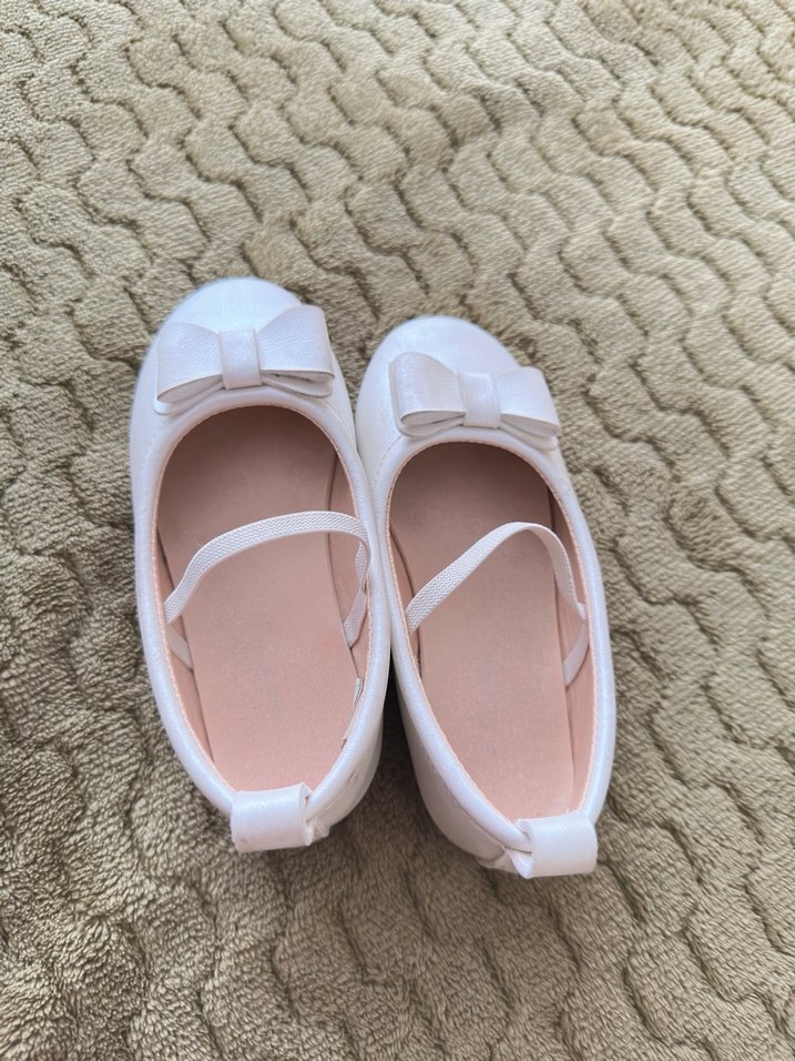 Kız Çocuk Beyaz Fiyonk Detaylı Babet - Görsel 2