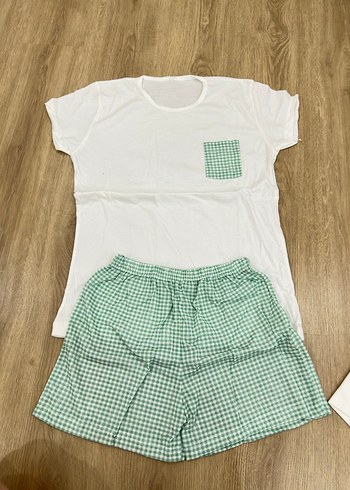 Beyaz Kısa Kollu Erkek Pijama Takımı - Görsel 5