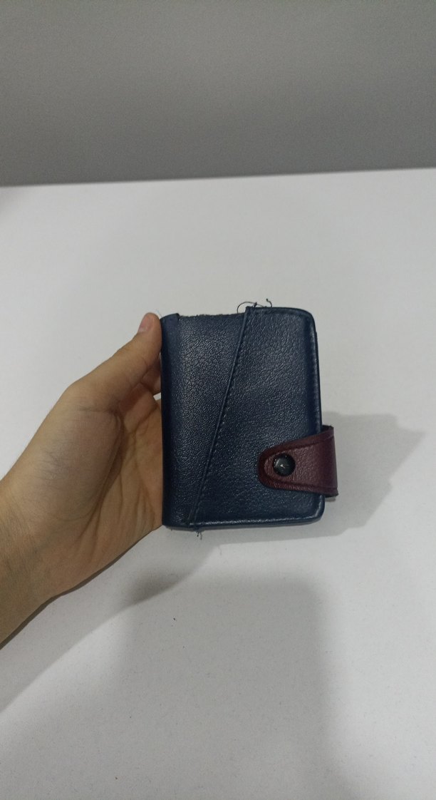 Koyu Mavi Minimalist Erkek Cüzdanı - Görsel 4