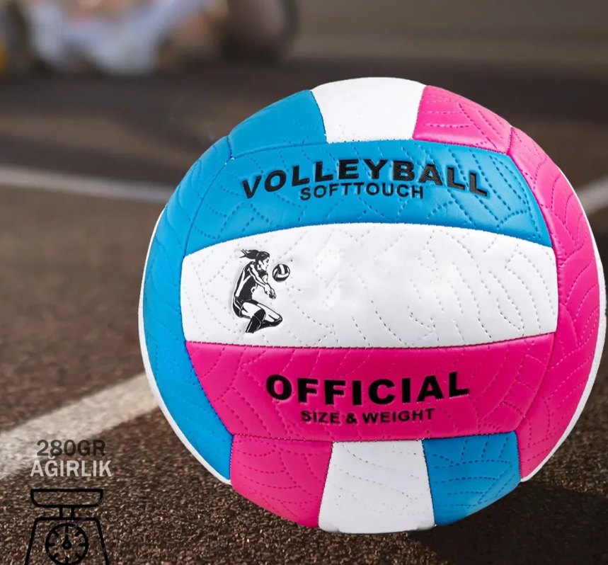 Renkli JOOK Yumuşak Dokulu Voleybol Topu - Görsel 2