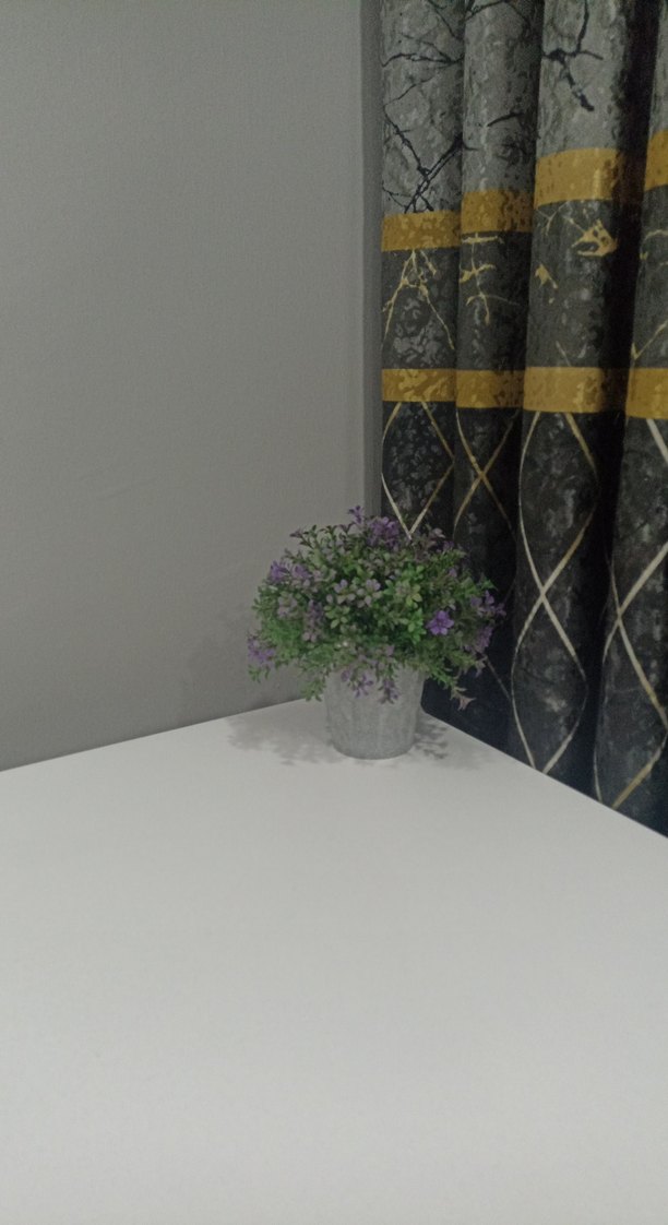 Gri Saksıda Mor Yapay Çiçek - Görsel 4