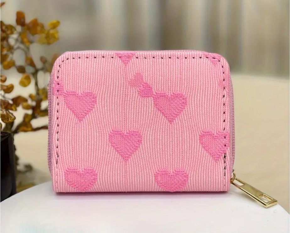 Pembe Fermuarlı Kadın Cüzdanı - Görsel 2