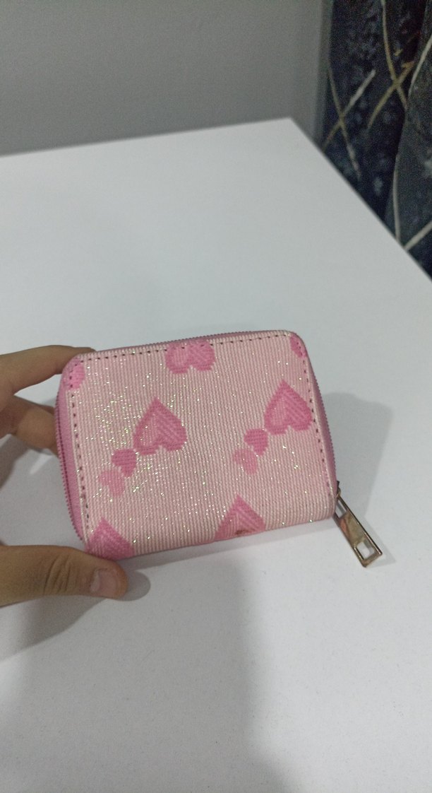 Pembe Fermuarlı Kadın Cüzdanı - Görsel 3