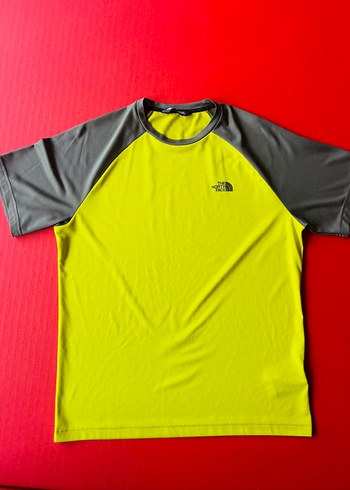 North Face Yeşil Gri Kısa Kollu Oversize Tişört