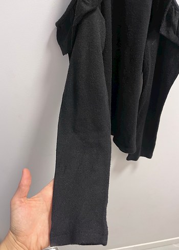 Fırfırlı Siyah Yüksek Yaka Kadın Bluz - Görsel 6