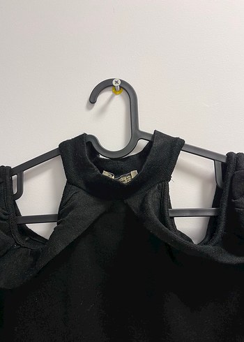 Fırfırlı Siyah Yüksek Yaka Kadın Bluz - Görsel 3