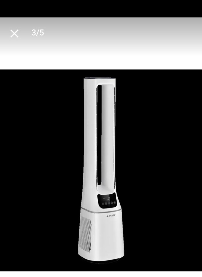 Beyaz ve Gri Hava Temizleyici ve Nemlendirici - Görsel 2