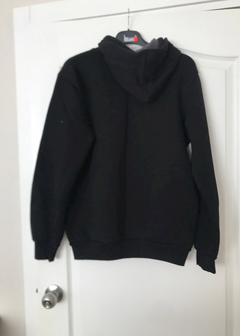 Kapüşonlu Siyah Erkek Sweatshirt - Görsel 4