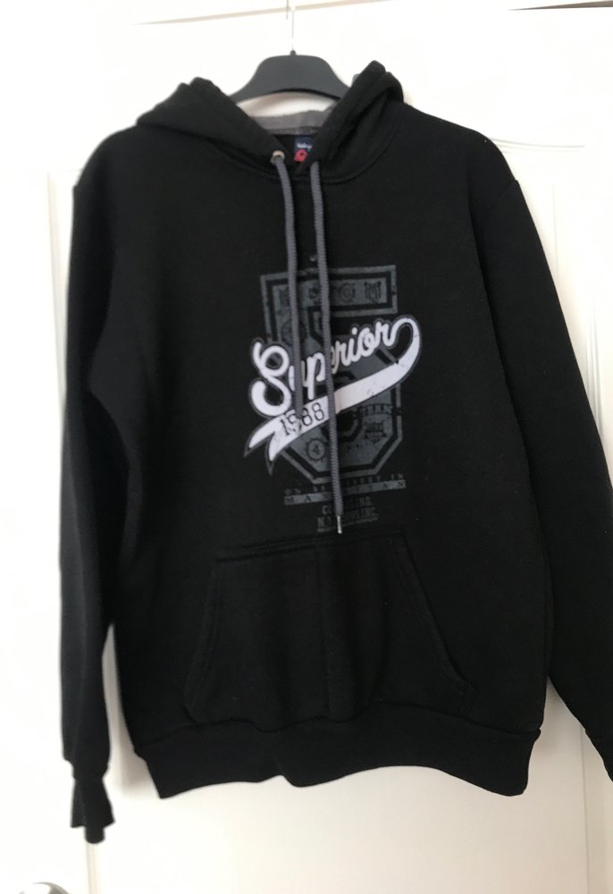 Kapüşonlu Siyah Erkek Sweatshirt - Görsel 2