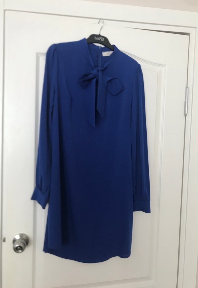 Uzun Kollu Mavi Kadın Tunik - Görsel 2