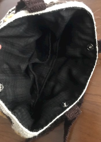 Dantel Detaylı Bohem Örgü Kadın Çanta - Görsel 5