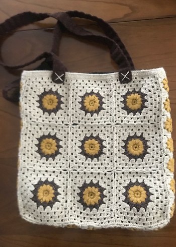 Dantel Detaylı Bohem Örgü Kadın Çanta - Görsel 3