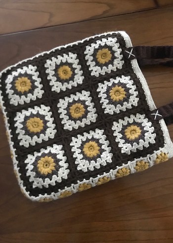 Dantel Detaylı Bohem Örgü Kadın Çanta - Görsel 4