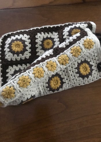 Dantel Detaylı Bohem Örgü Kadın Çanta - Görsel 6