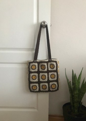 Dantel Detaylı Bohem Örgü Kadın Çanta - Görsel 2