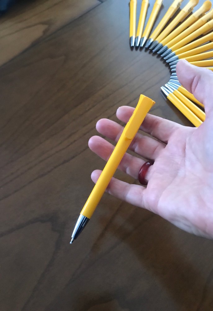 Sarı Renkli Promosyon Tükenmez Kalemi - Görsel 5