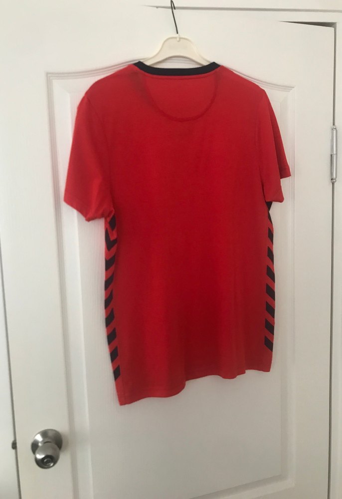 Kırmızı Baskılı Erkek Tişört - Görsel 3