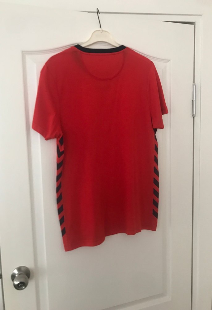 Kırmızı Baskılı Erkek Tişört - Görsel 2