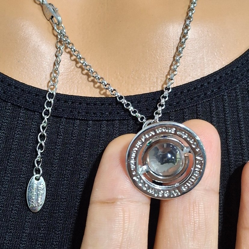 Vivienne Westwood 2.4 Orb satürn kolye - Görsel 3