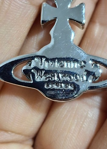 VİVİENNE WESTWOOD ÇELİK SATÜRN KOLYE - Görsel 3