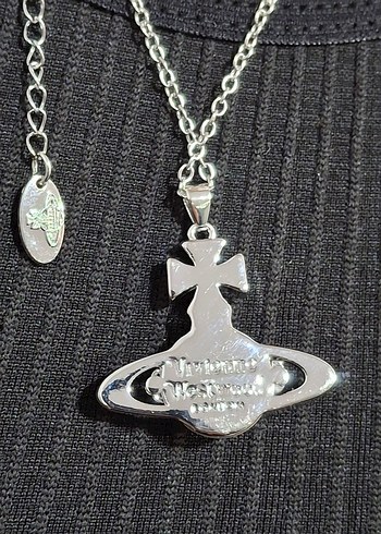 VİVİENNE WESTWOOD ÇELİK SATÜRN KOLYE - Görsel 2