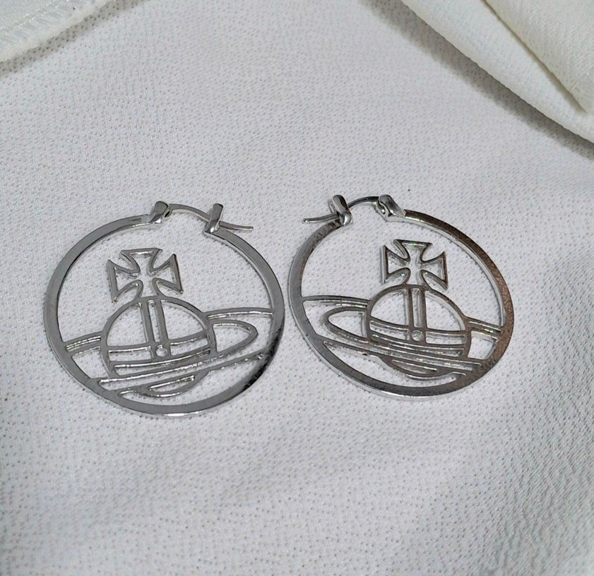 18k Satürn küpeler - Görsel 3