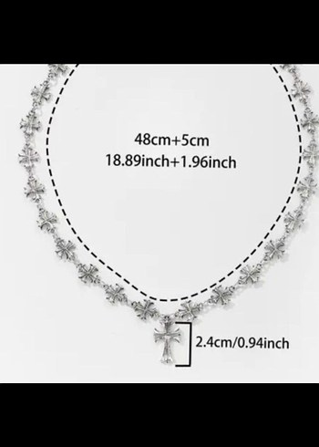 CHROME HEARTS HAÇ KOLYE - Görsel 3