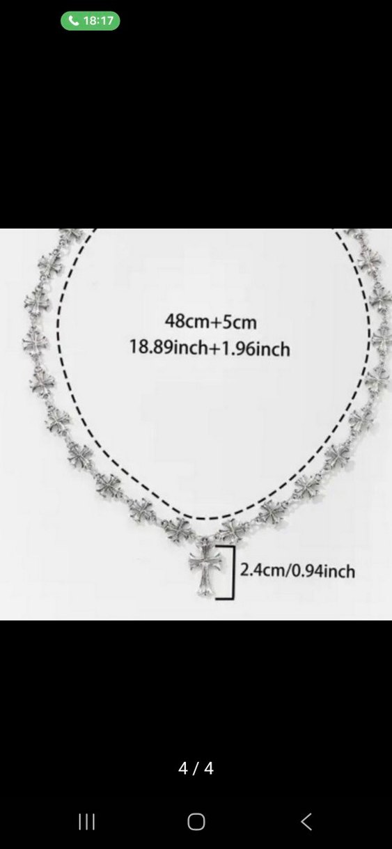 CHROME HEARTS HAÇ KOLYE - Görsel 3