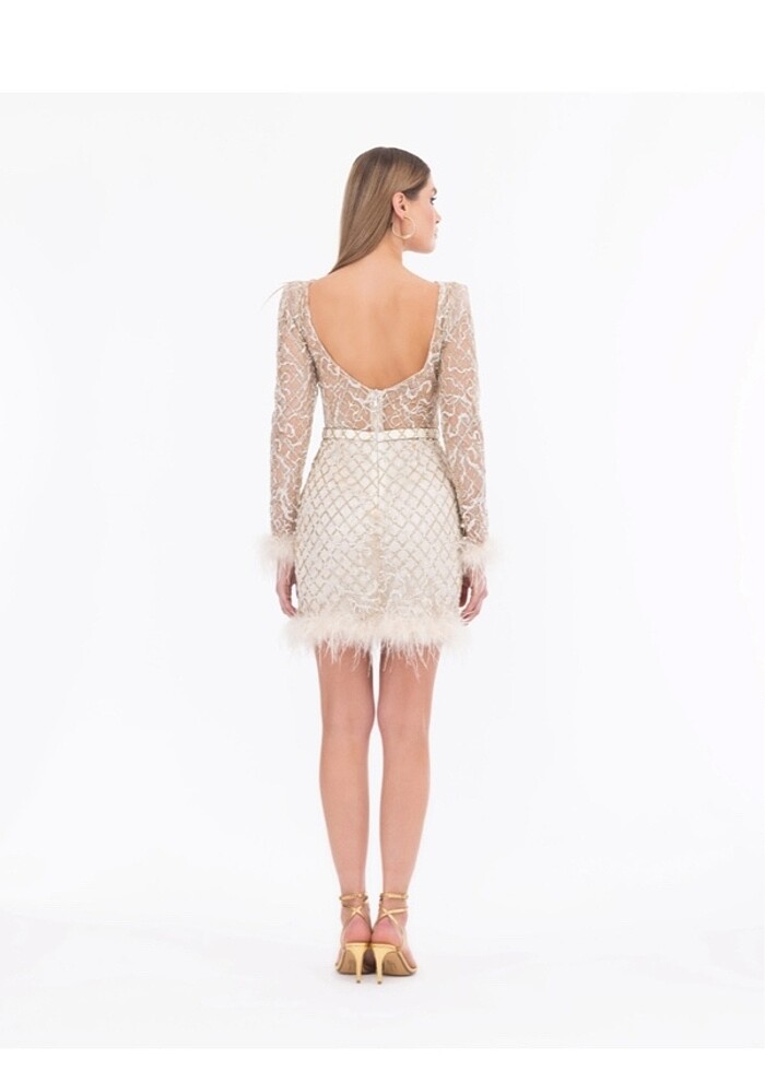 İlmio kısa tüylü elbise - Görsel 2