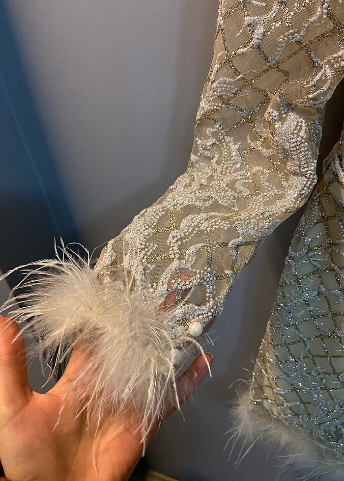 İlmio kısa tüylü elbise - Görsel 4