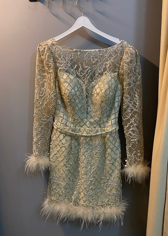 İlmio kısa tüylü elbise - Görsel 3