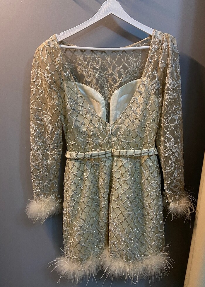 İlmio kısa tüylü elbise - Görsel 5