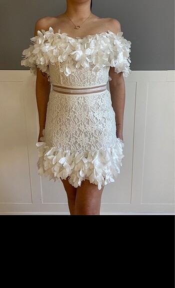 Raisa Vanessa beyaz elbise - Görsel 2